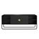 Rack Organico Luna Artesano 150 cm -larg- em MDP Nero Duas Gavetas Base Metal Preto -2-